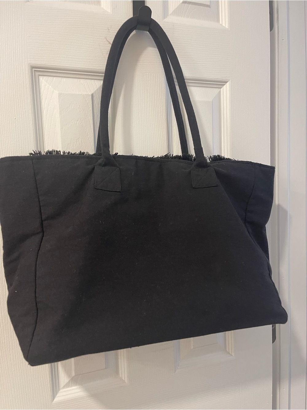 Faux Shag Rug Mosaic Tote Bag in Olive & Rust - Picture 10 of 16